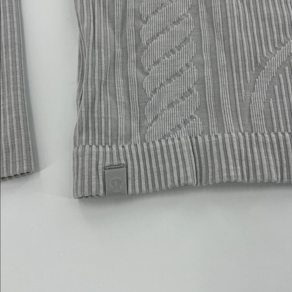 Lululemon Rest Less Pullover Heathered Silver Spoon gym to street stretch sporty